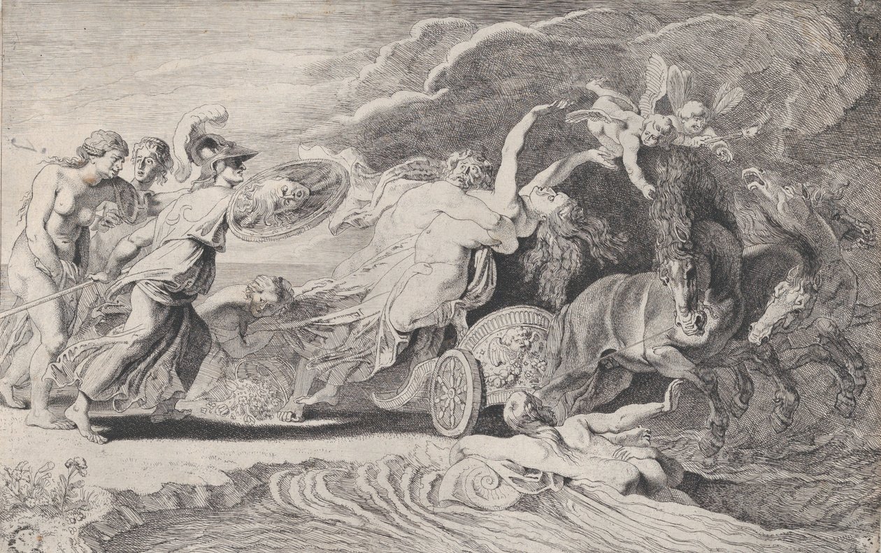 Bortförandet av Proserpina, ca. 1620-25. av Pieter Soutman