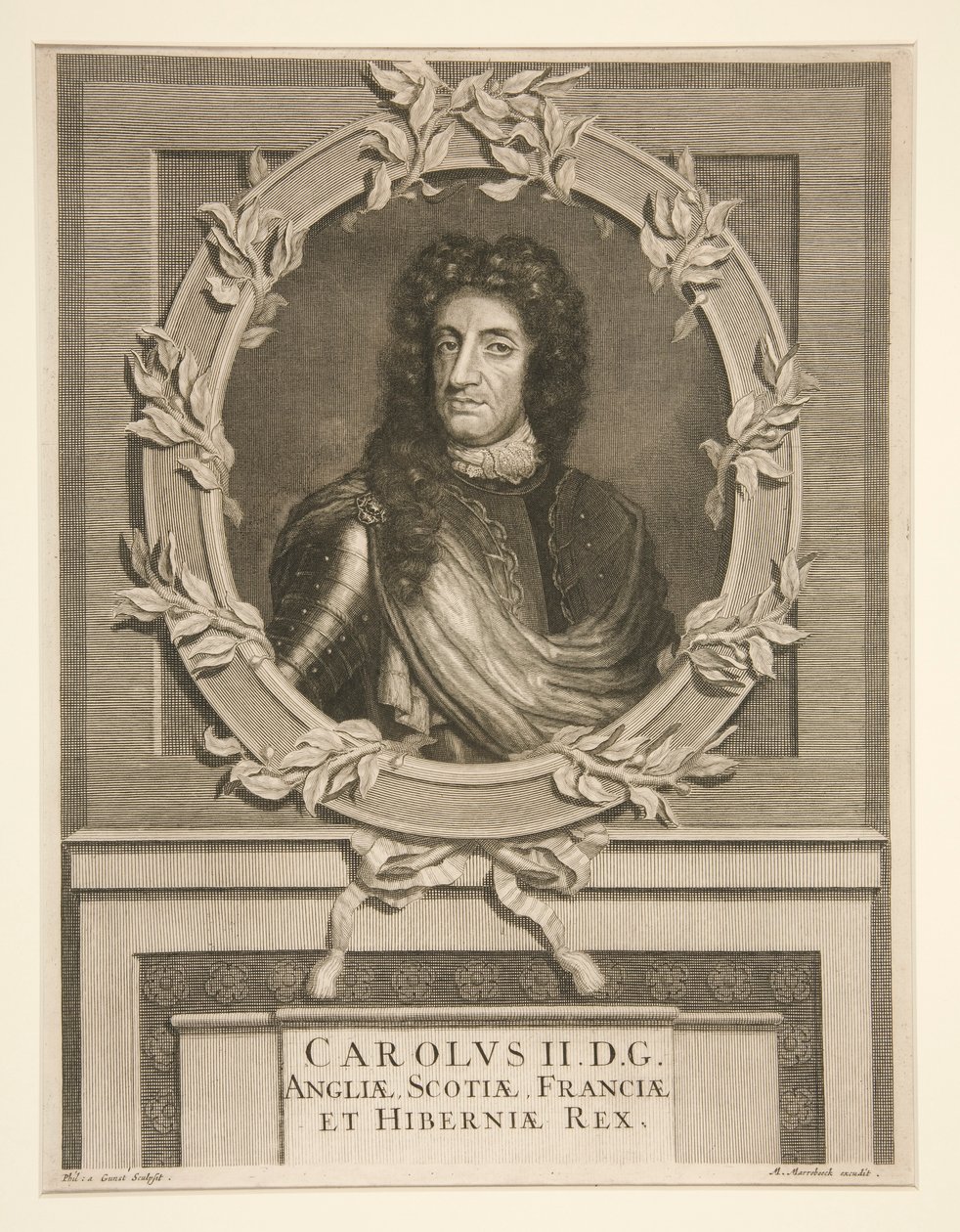 Karl II, kung av England (1630-1685) av Pieter Stevens van Gunst