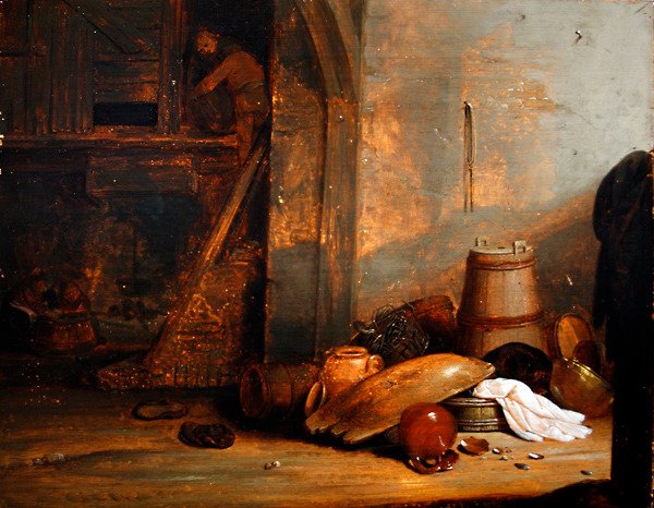 Ett bondeinteriör av Pieter Symonsz. Potter