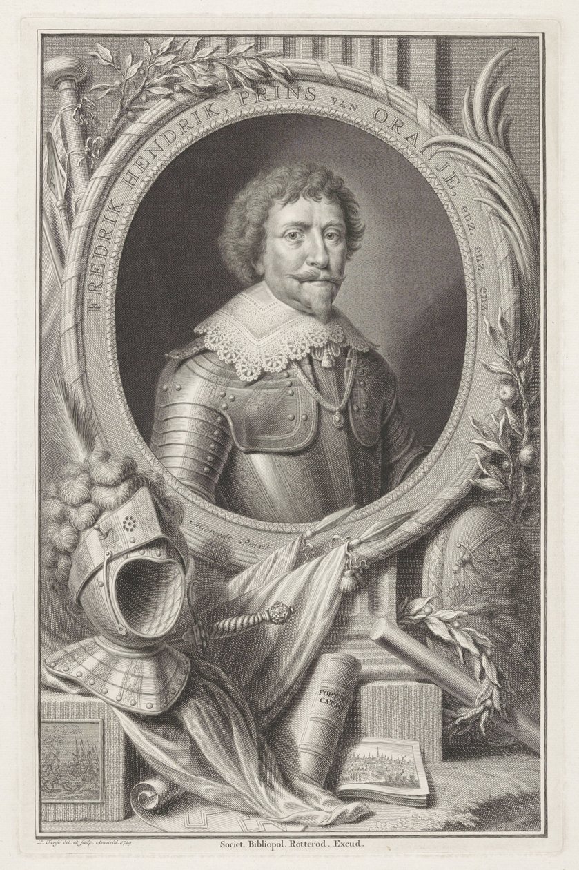 Porträtt av Frederik Hendrik, Prins av Orange av Pieter Tanjé