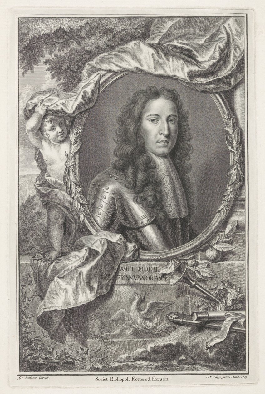 Porträtt av William III, Prince of Orange av Pieter Tanjé