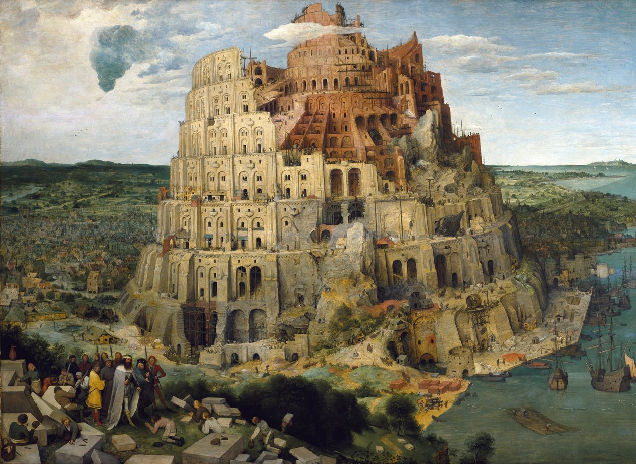 Babels torn av Pieter The Elder Brueghel