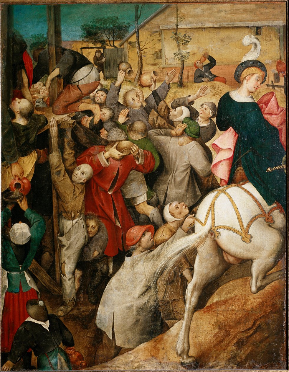 Vinet från Saint Martin, detalj. (olja på trä av Pieter Bruegel the Elder