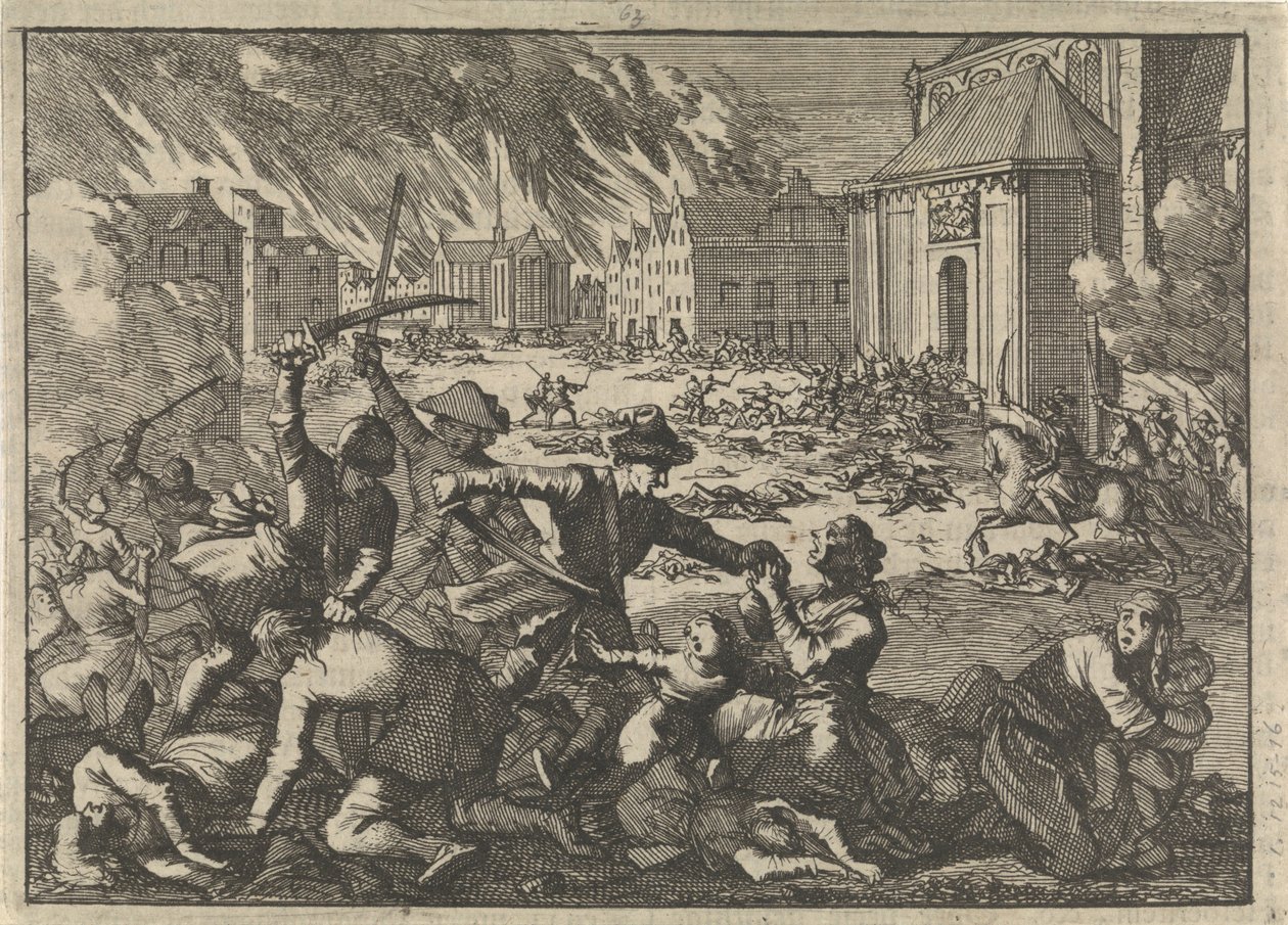 Sack av Magdeburg, 1698 av Pieter Van der Aa