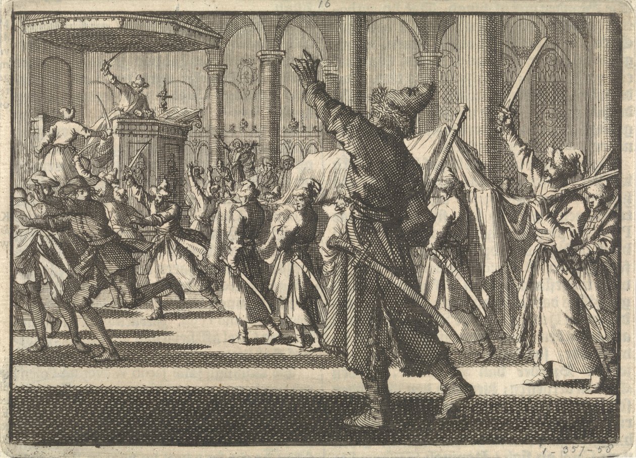 Polackerna i Riddarholmskyrkan i Stockholm, 1698 av Pieter Van der Aa