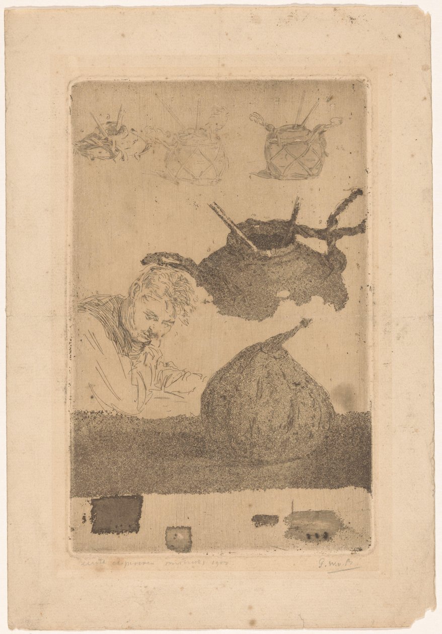 Första etstesterna (titel på objekt) av Pieter Willem van Baarsel (signed by artist)