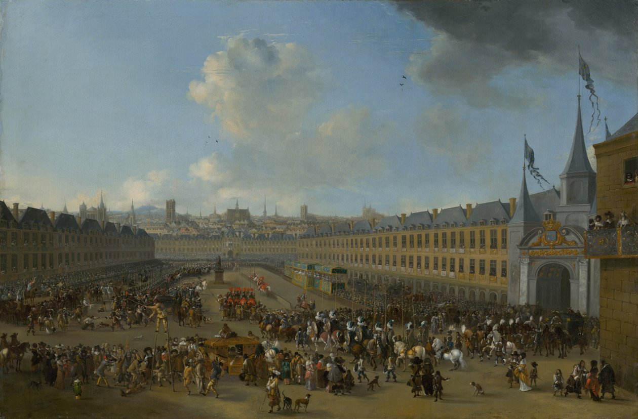 Turnering på Place des Vosges i Paris, ca 1665. av Pieter Wouwerman