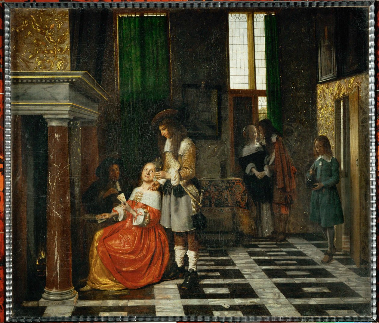 Les joueurs de cartes - Kortspelarna ... av Pieter de (after) Hooch