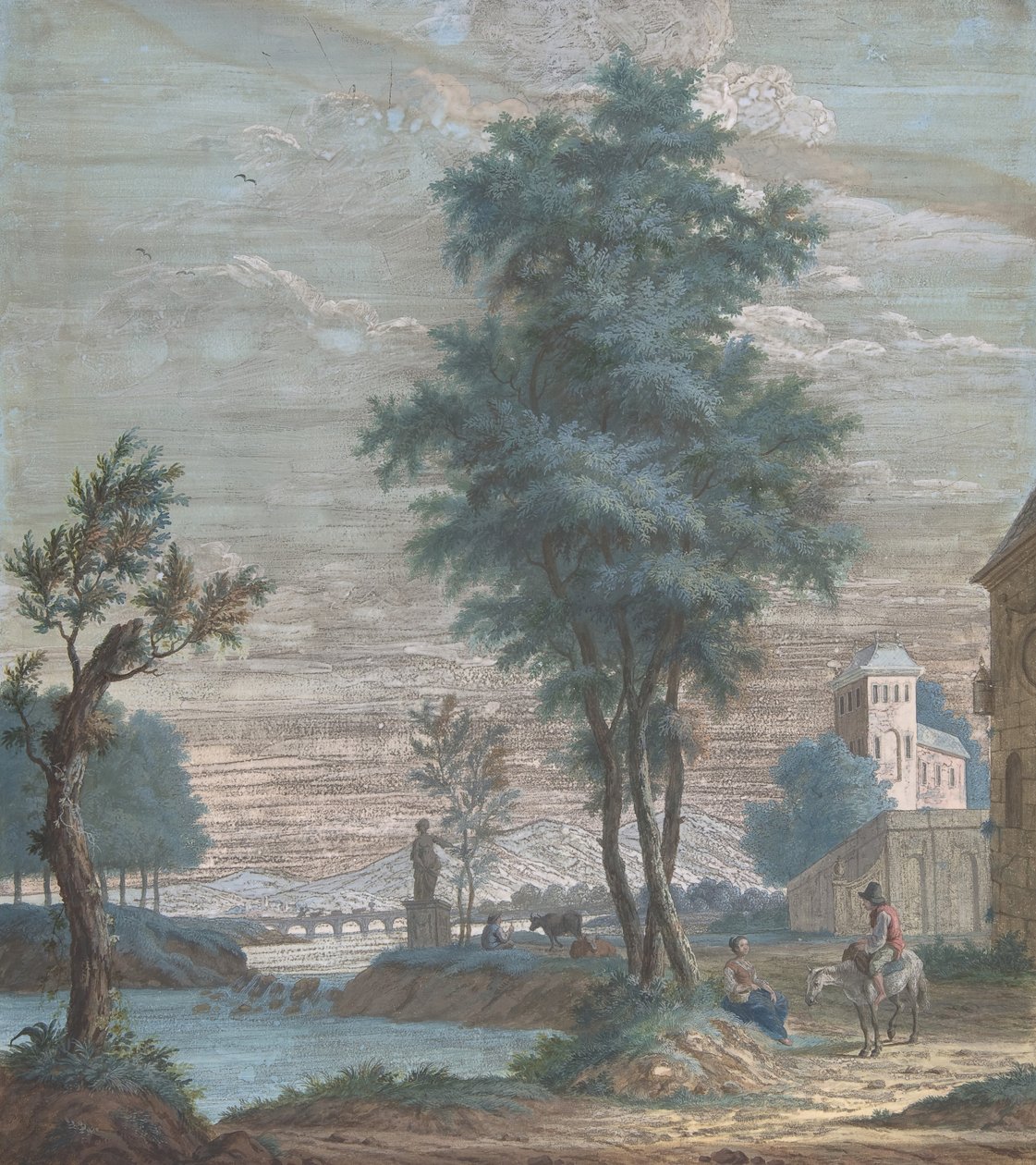 Italienska landskapet, 1769. av Pieter de Groot
