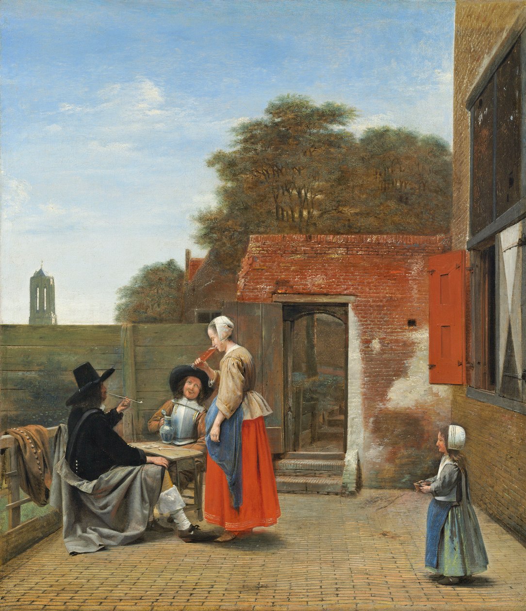 En holländsk innergård, ca 1658-60 av Pieter de Hooch