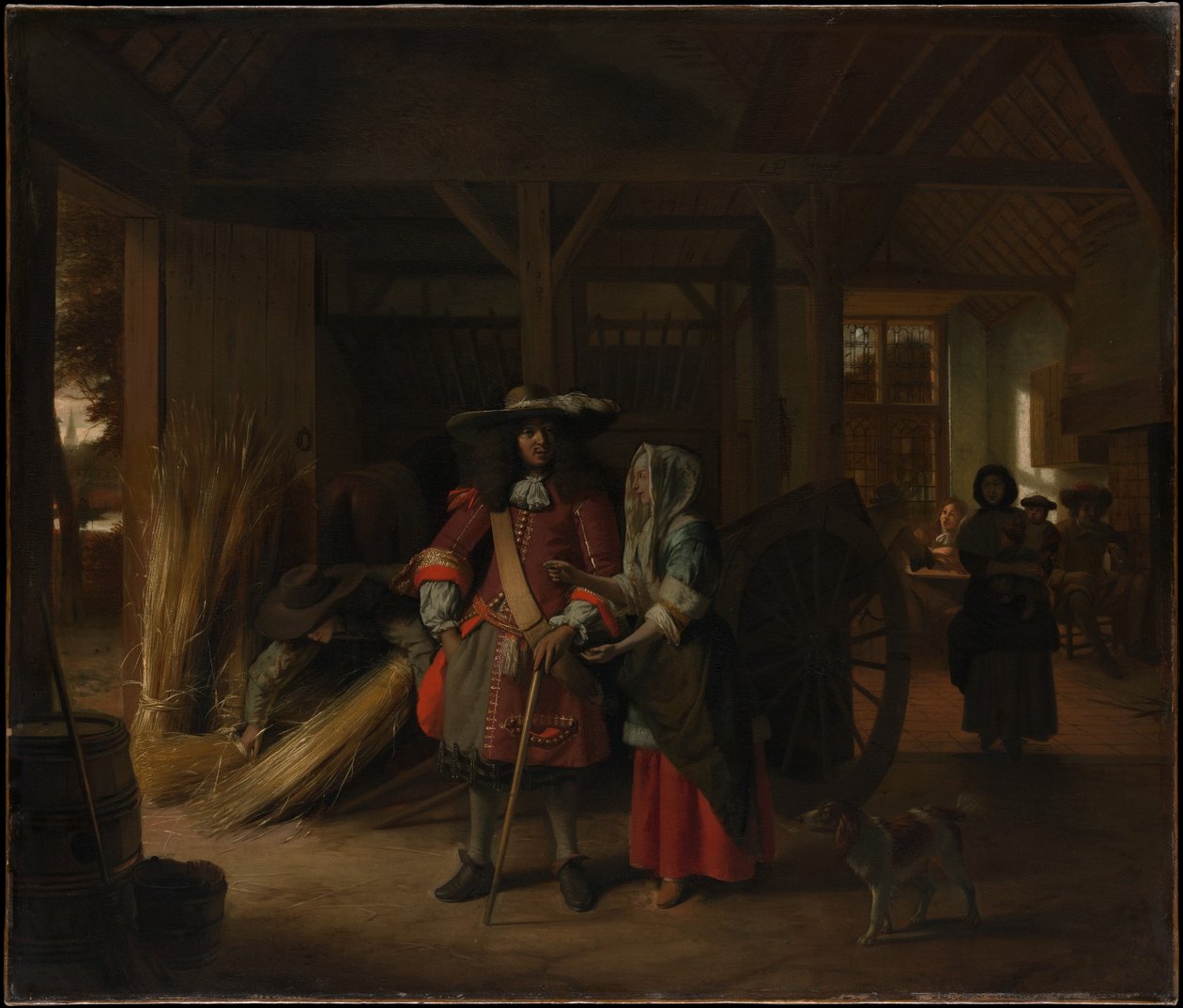 Att betala värdinnan av Pieter de Hooch