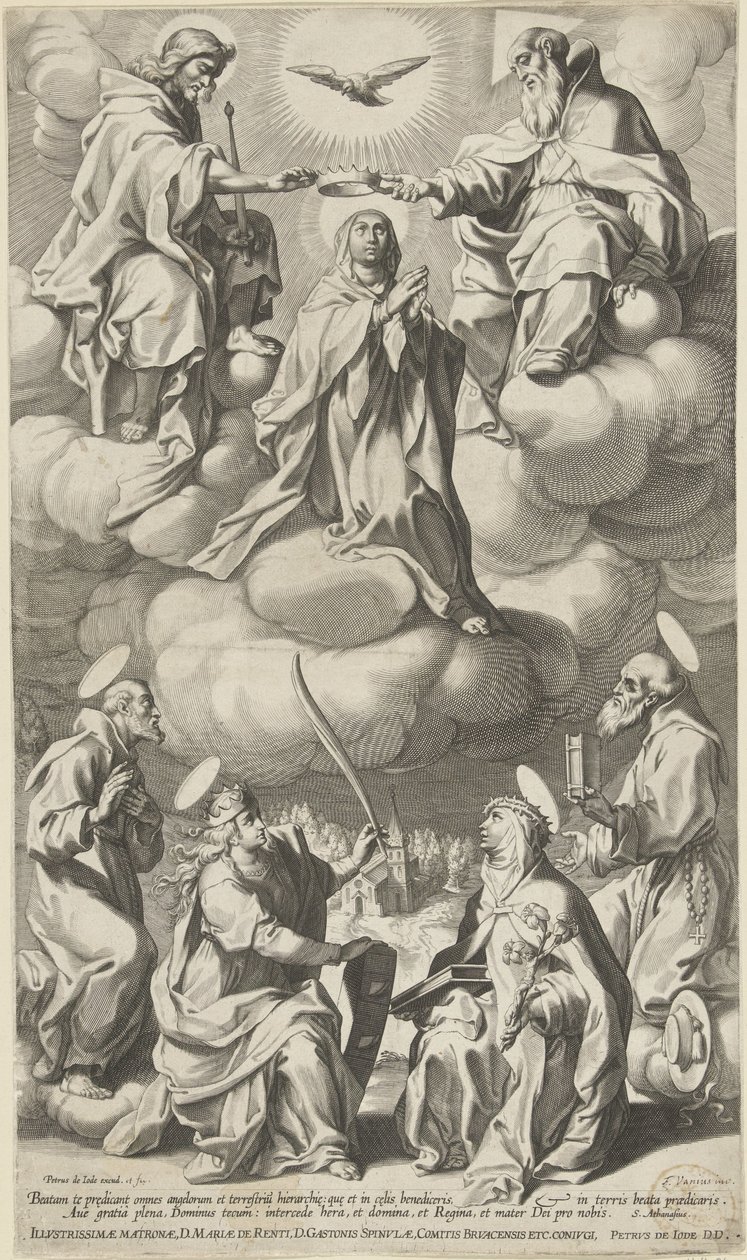 Maria kröning av Pieter de Jode (I) (attributed to)