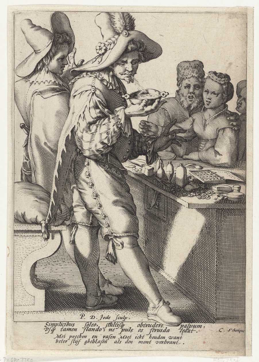 Bättre blåst hårt än att bränna munnen av Pieter de Jode (I)