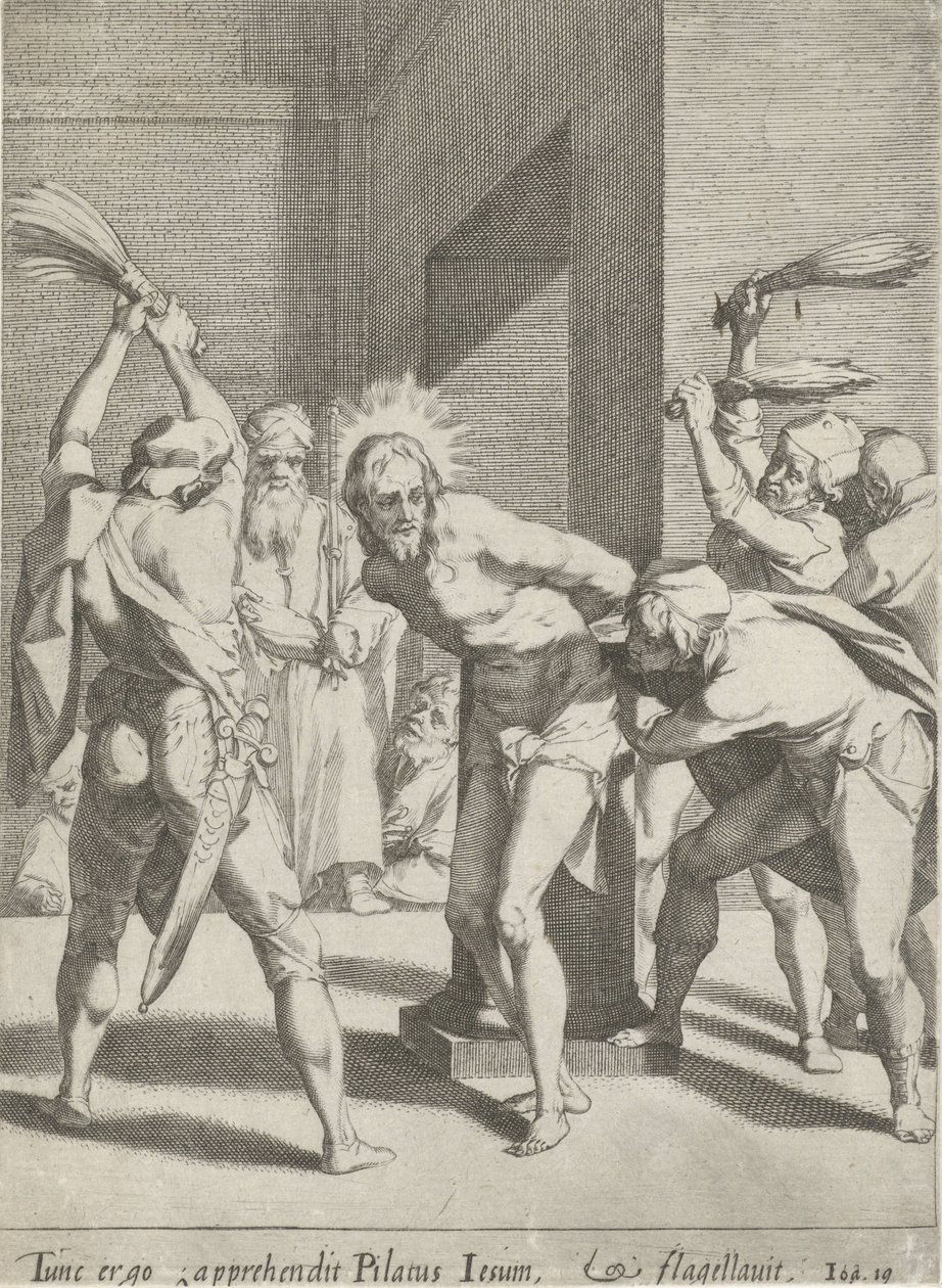 Geseling van Christus Passie van Christus (serietitel) Passion and Resurrection (serietitel) av Pieter de Jode (I)