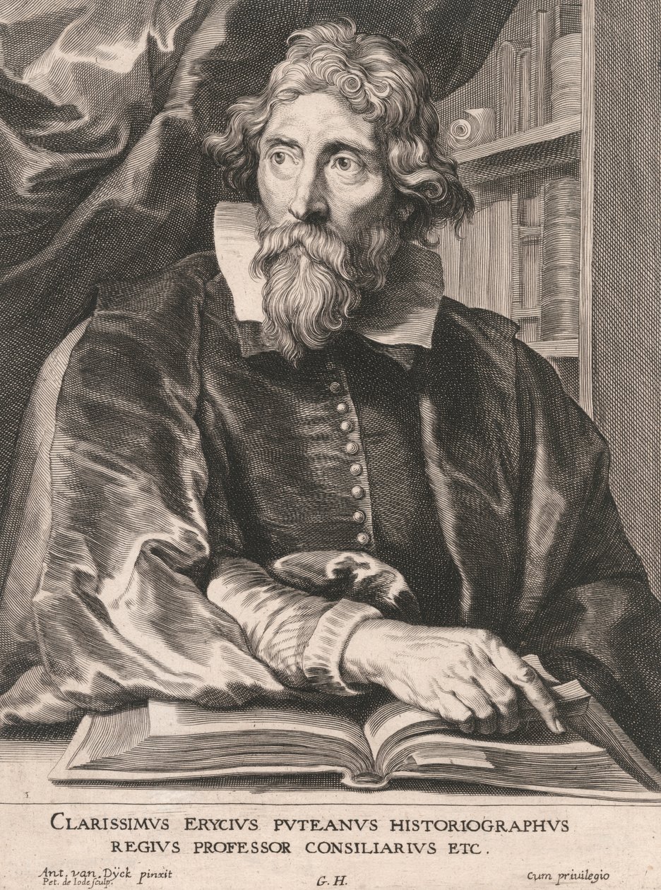 Den berömde Erycius Putean Historiographer, Royal Professor Councilor Etc. av Pieter de Jode