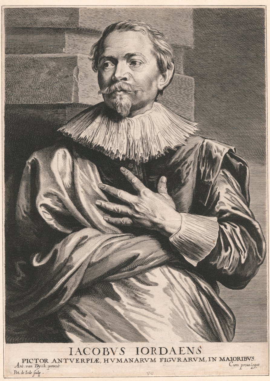 Jacobus Jordaens, målare i Antwerpen, av mänskliga figurer, i majors av Pieter de Jode