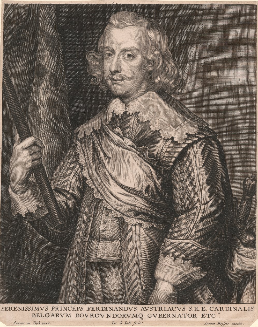 Den mest fridfulla prins Ferdinand av Österrike S.R.E. Belgarnas kardinal, guvernör i Bourgogne, etc. av Pieter de Jode