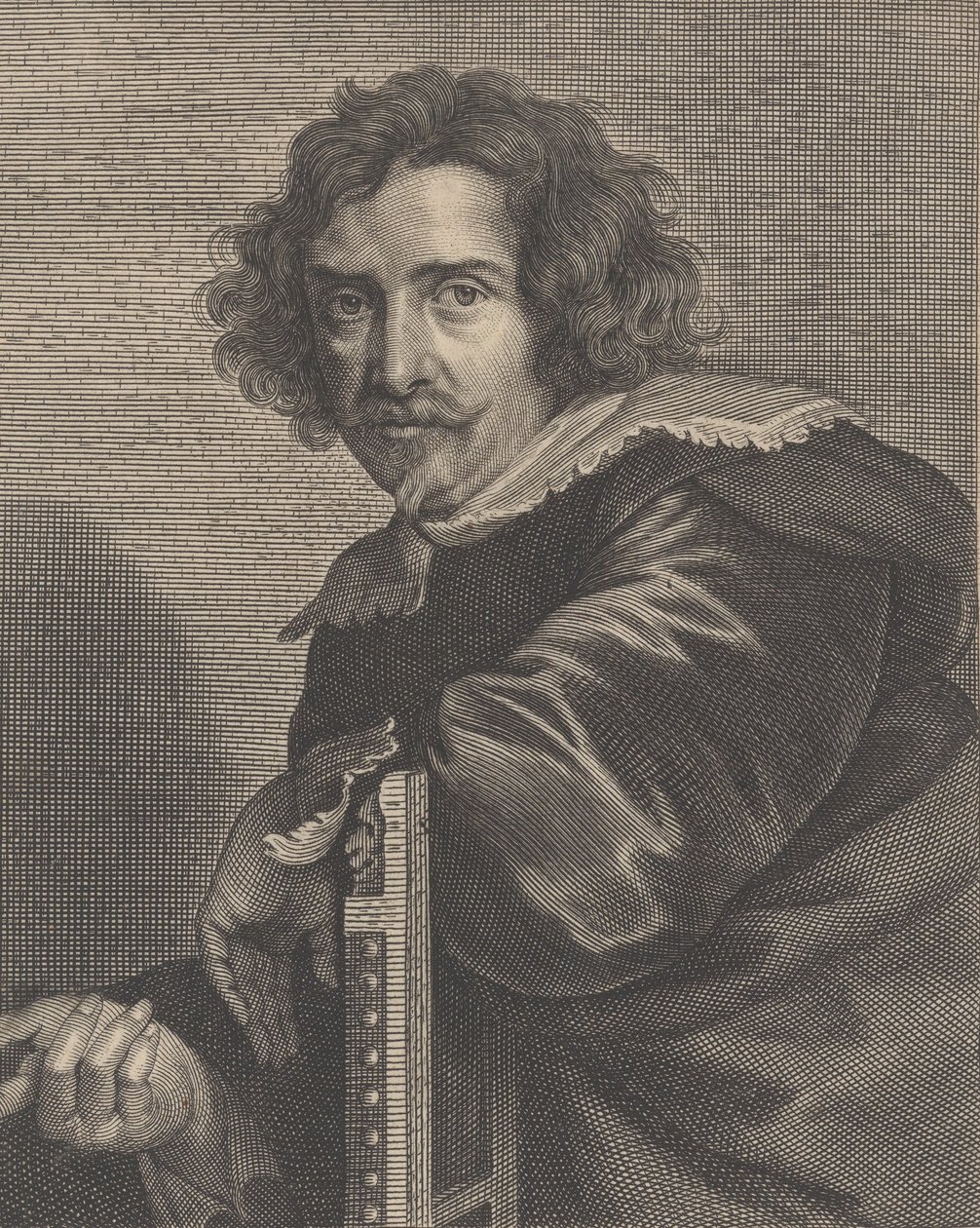 Porträtt av Pieter de Jode den yngre, 1606-74. av Pieter de Jode II
