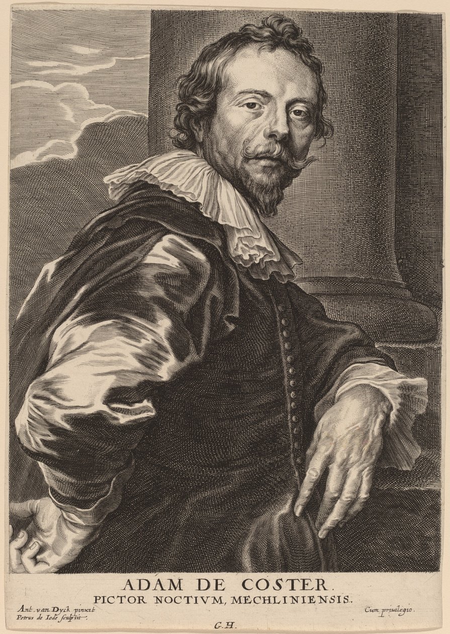 Adam de Coster av Pieter de Jode II after Sir Anthony van Dyck