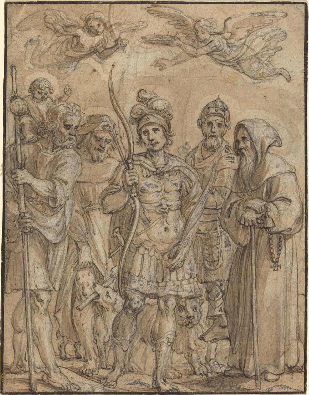Fem heliga av Pieter de Jode I