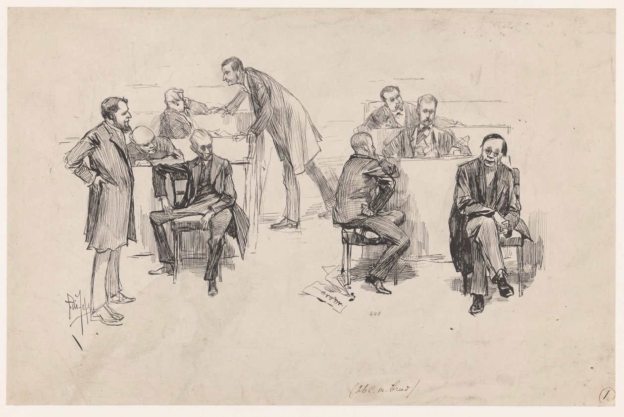 Representanthuset under debatten om författningsrevisionen 1887 av Pieter de Josselin
