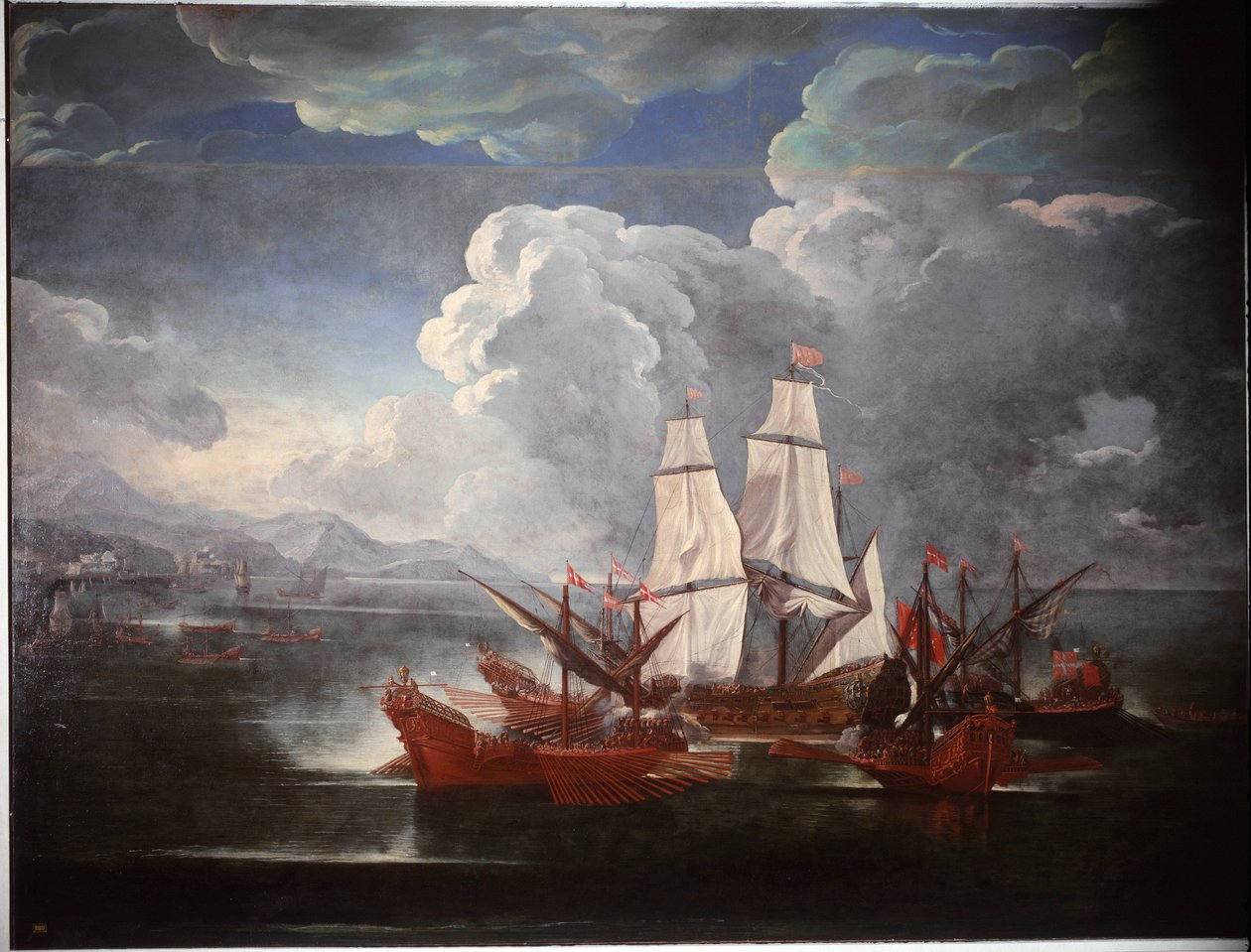 Slagskepp (målning av Pieter the Younger Mulier