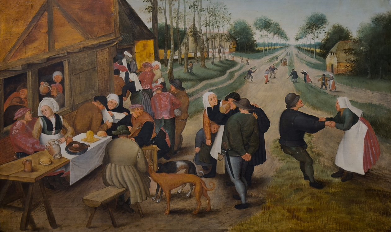 Flamländsk Kermesse, andra hälften av 1500-talet (Olja på trä) av Pieter the Younger (studio of) Brueghel