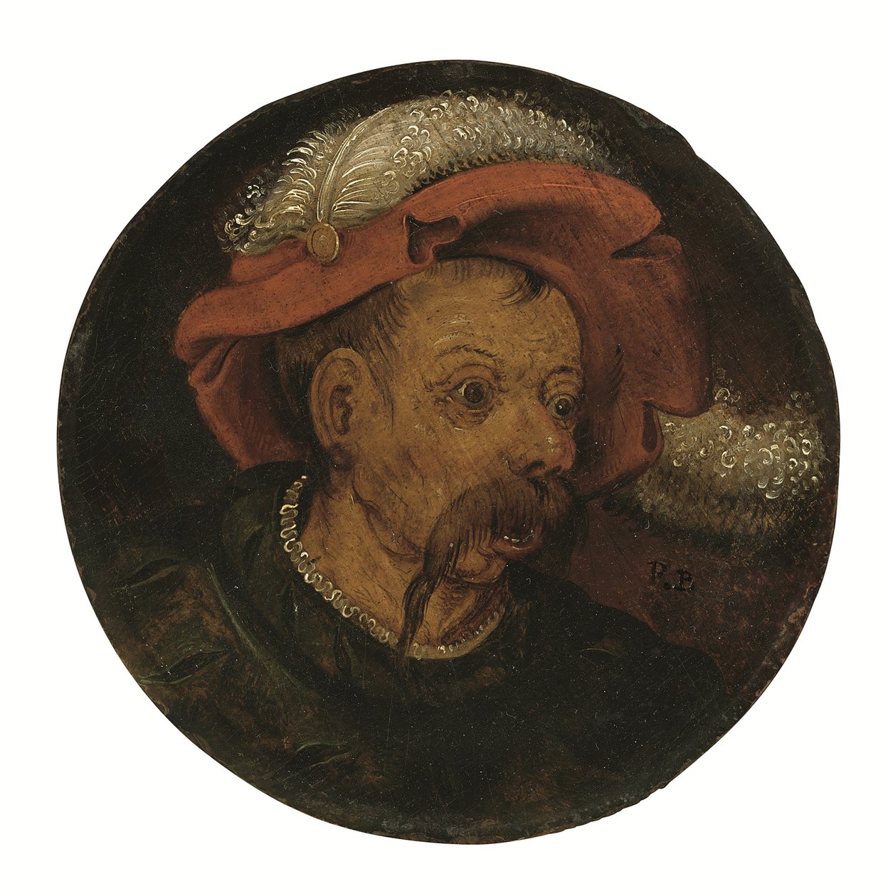 Chef för en landsknecht (olja på panel) av Pieter the Younger Brueghel