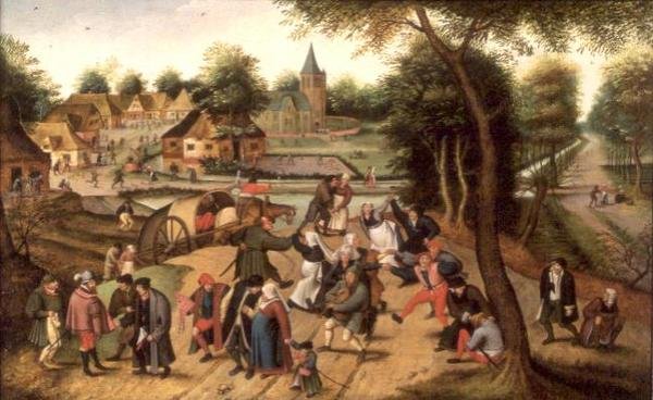 Återvänd från Kermesse (panel) av Pieter the Younger Brueghel
