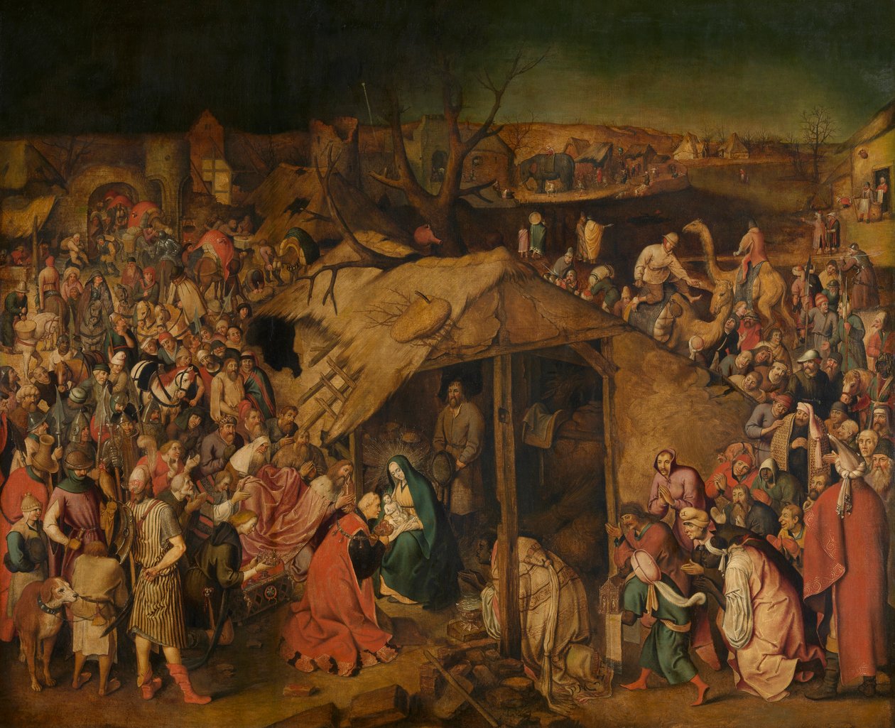 The Adoration of the Magi (olja på duk) av Pieter the Younger Brueghel