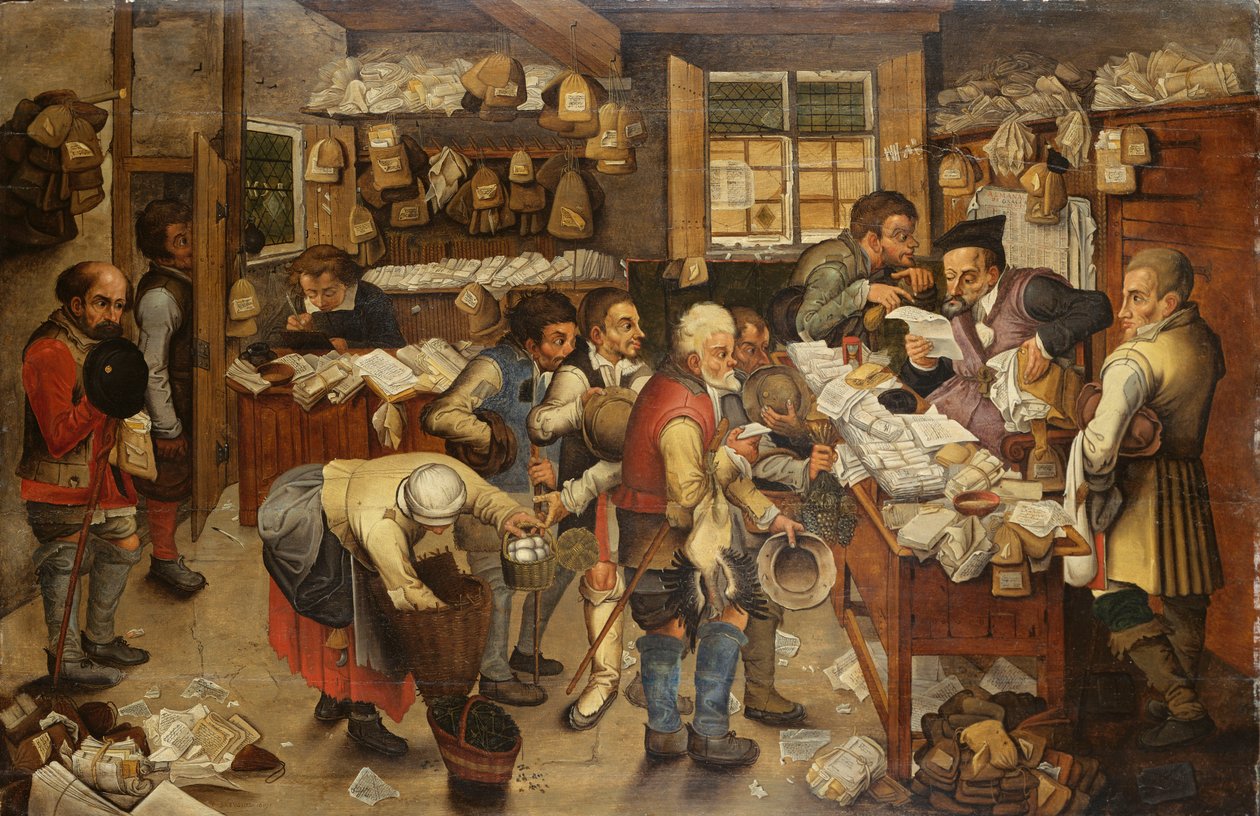 Tiondebetalningen, 1619 av Pieter Brueghel the Younger