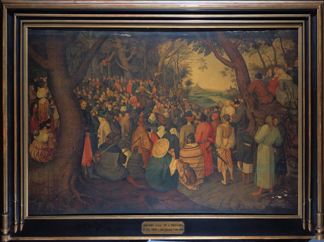 Johannes Döparens predikan av Pieter Brueghel the Younger