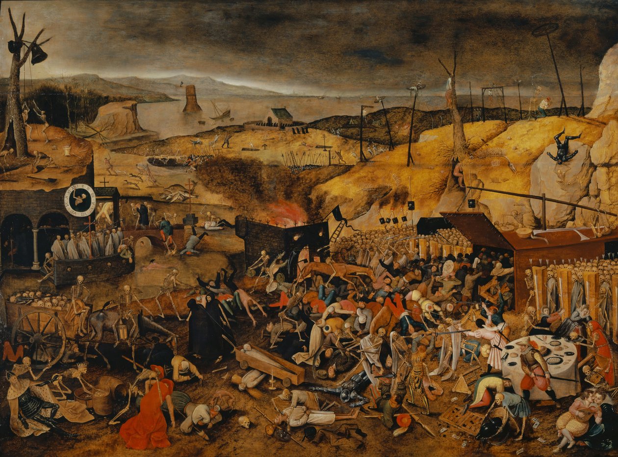 Dödens triumf, ca 1608 av Pieter Brueghel the Younger