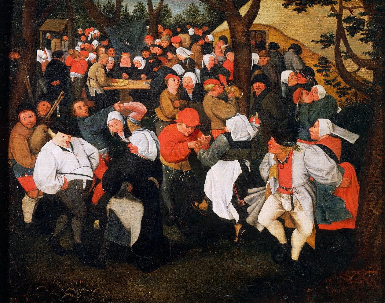 Bydans, av Pieter Brueghel Younger (1564-1638) av Pieter the Younger Brueghel