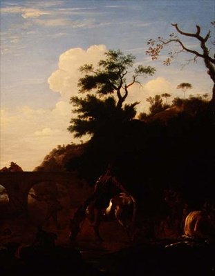 The Bathing Pool, ca 1636 (olja på duk) av Pieter van Laar