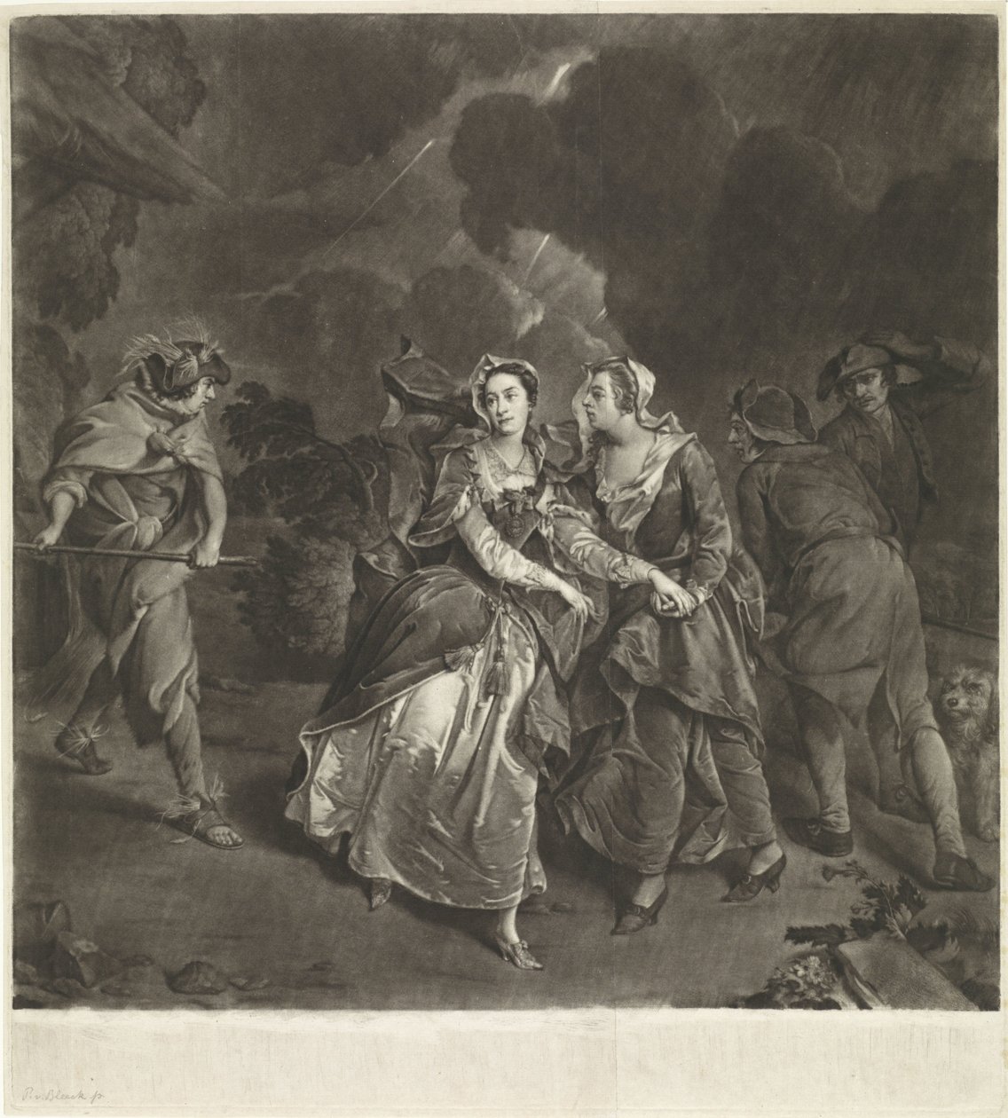 Skådespelerskan Susannah Maria Cibber som Cordelia av Pieter van Bleeck