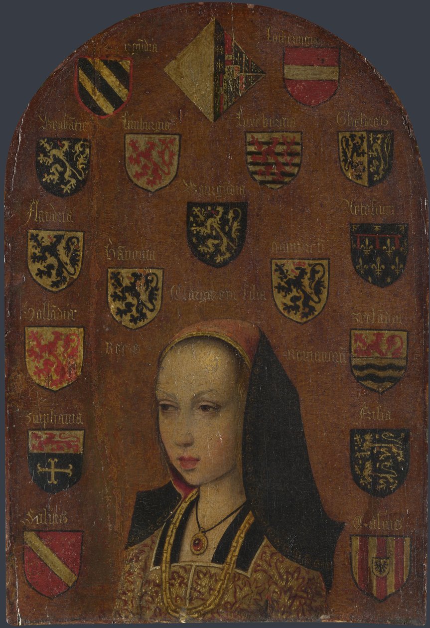 Margareta av Österrike 1480-1530, ca. 1495 av Pieter van Coninxloo