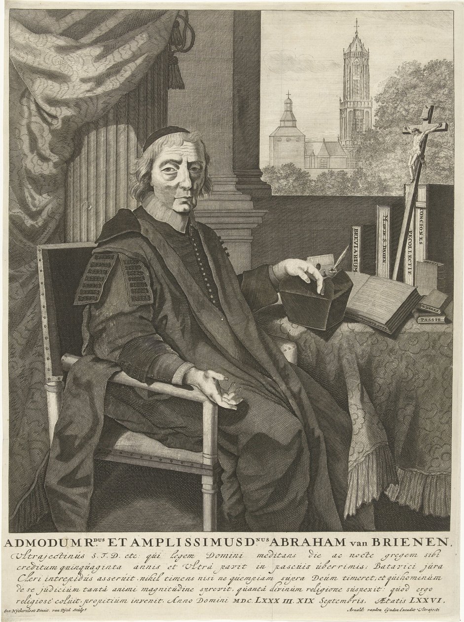 Porträtt av pastor Abraham van Brienen av Pieter van Dijck