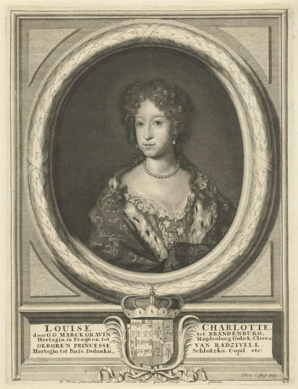 Ludvika Karalina Radzivił. Ludvika Karalina Radziwił (1688-1711) av Pieter van Gunst
