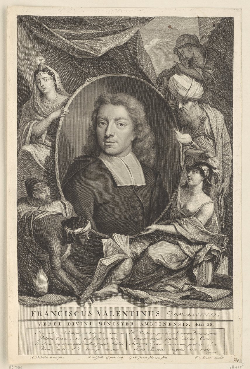 Porträtt av François Valentijn Franciscus Valentinus (titel på objekt) av Pieter van Gunst
