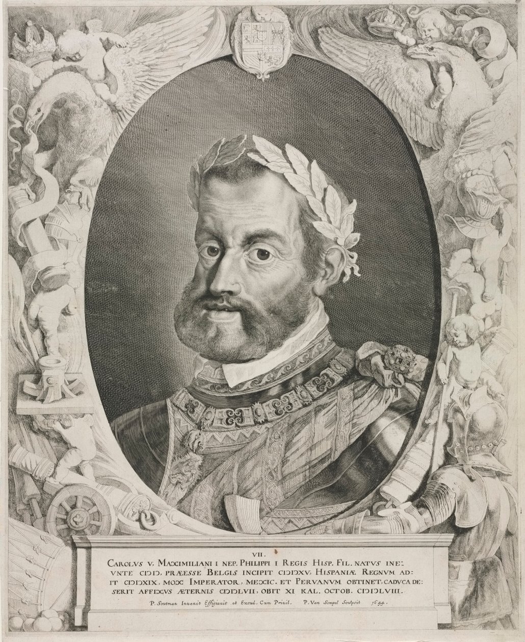 Porträtt av kejsar Karl V av Pieter van Sompel