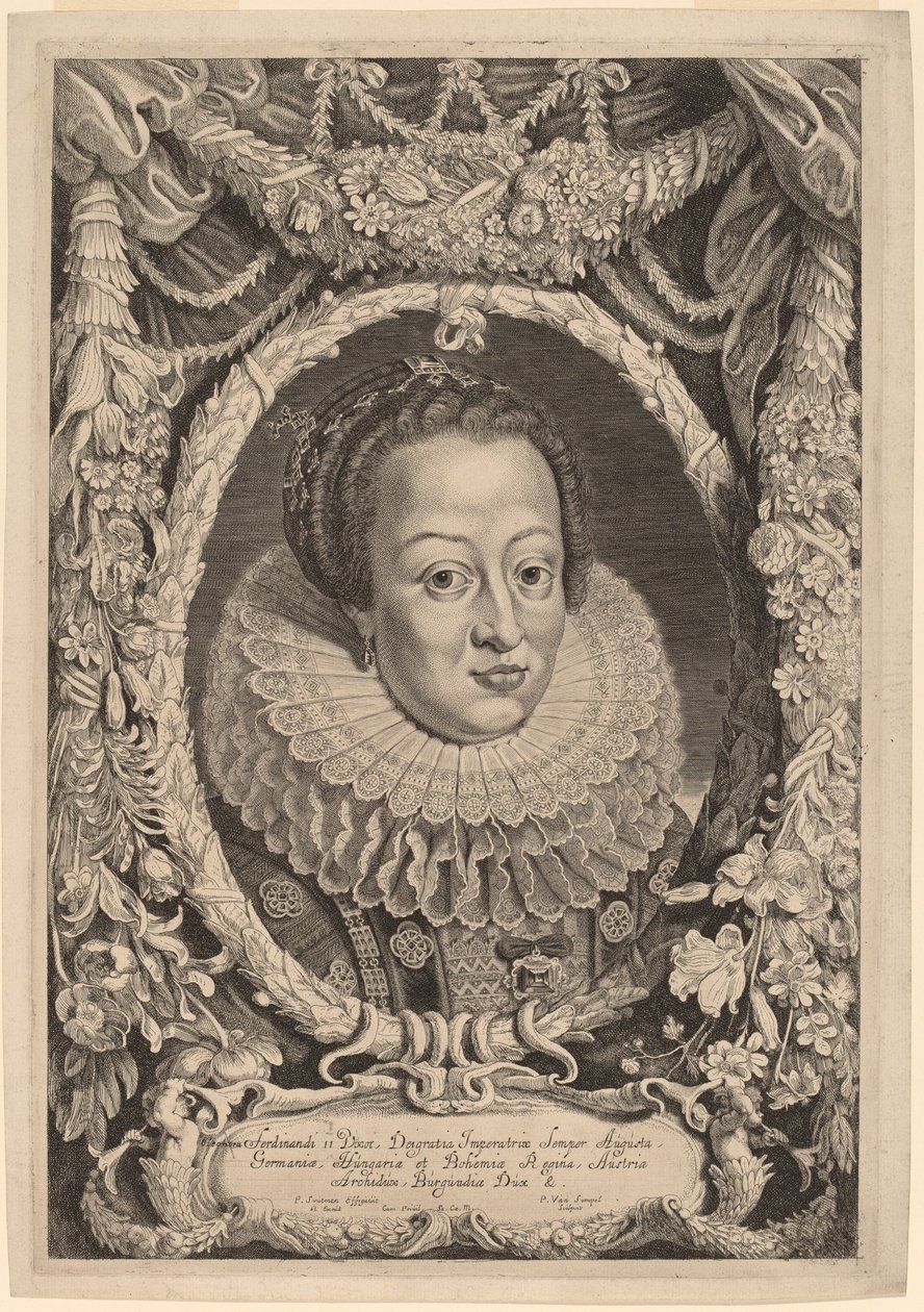 Eleanora, fru till Ferdinand II av Pieter van Sompel after Pieter Claesz Soutman