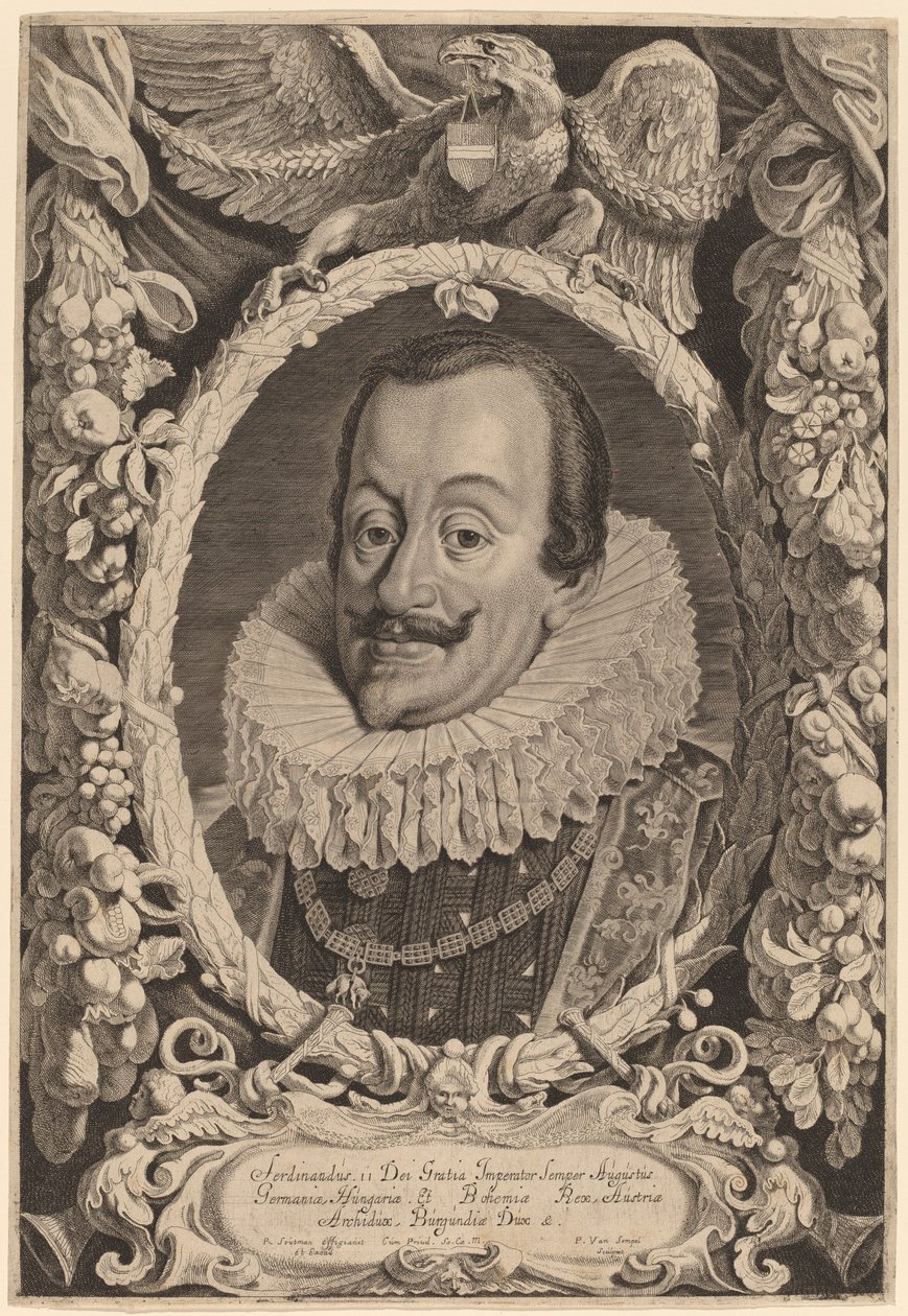 Ferdinand II av Pieter van Sompel after Pieter Claesz Soutman