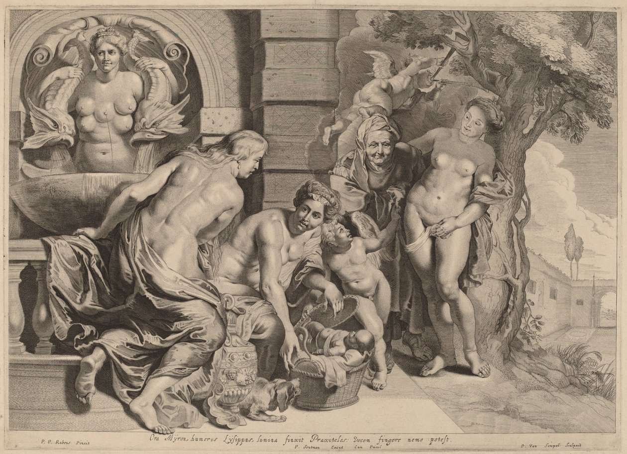 Erichthonius i sin korg av Pieter van Sompel after Sir Peter Paul Rubens