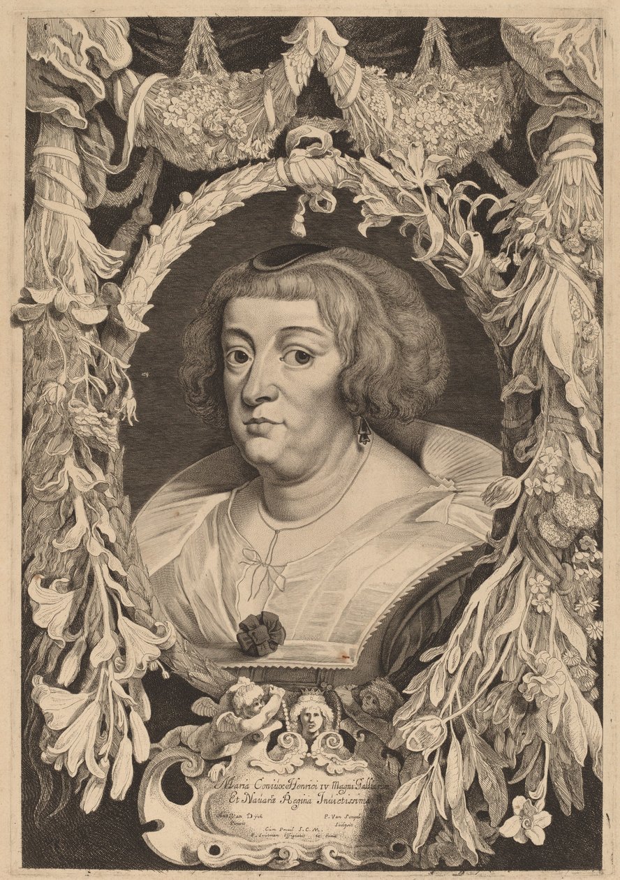 Marie de Medici av Pieter van Sompel and Pieter Claesz Soutman after Sir Anthony