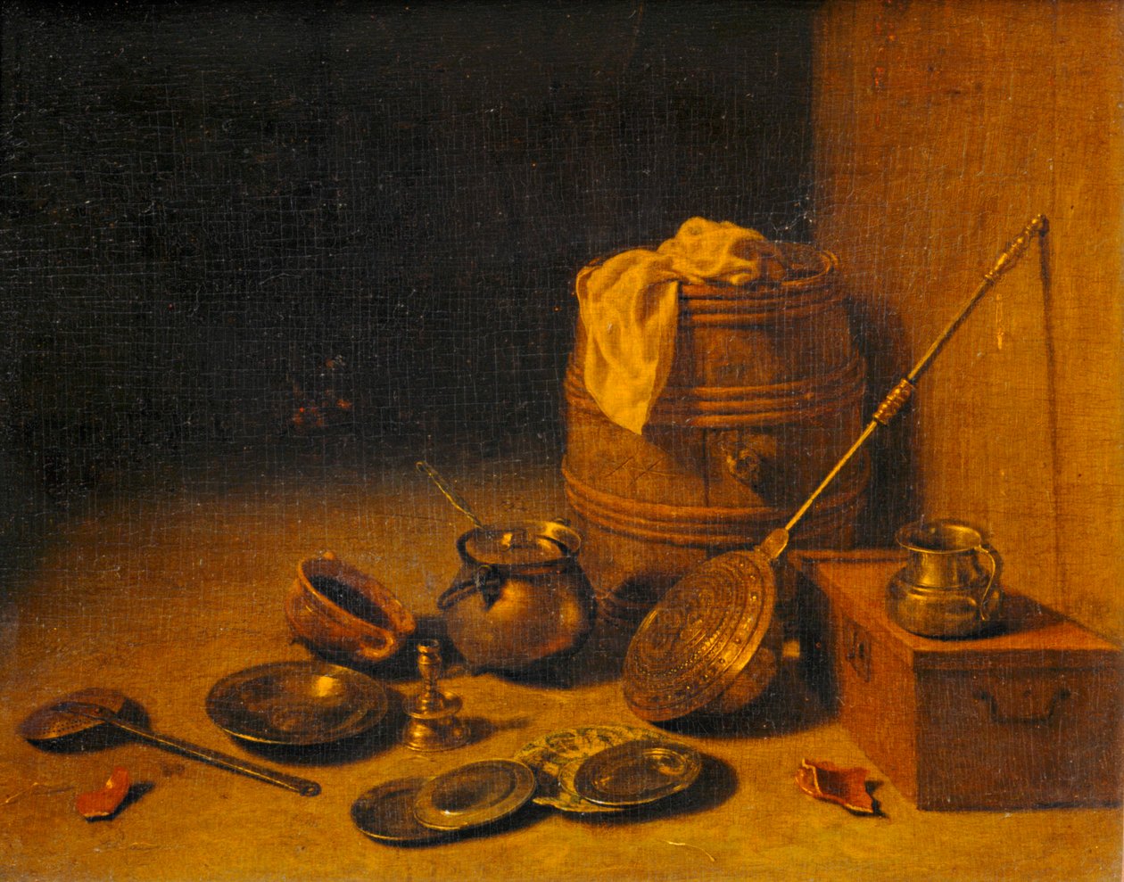 Ustensiles de cuisine - Köksredskap ... av Pieter van den (c.1613 c.73) Bosch