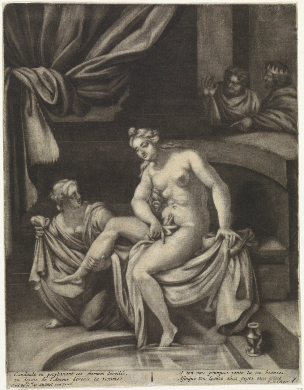 David och Batseba av Pieter van den Berge