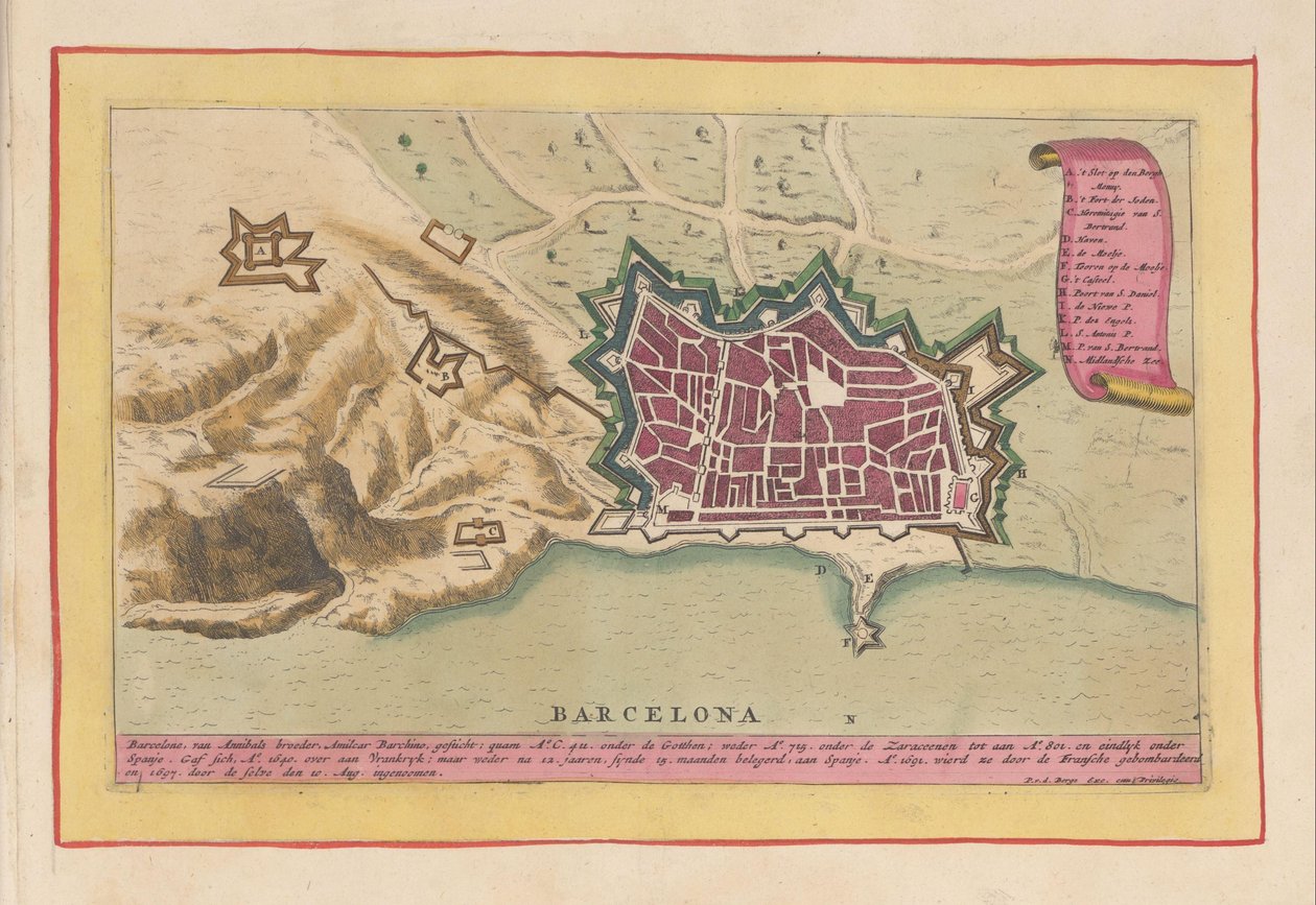 Plattgrund från Barcelona Barcelona (titel på objekt) Theatre of Spain (...) (serietitel) av Pieter van den Berge