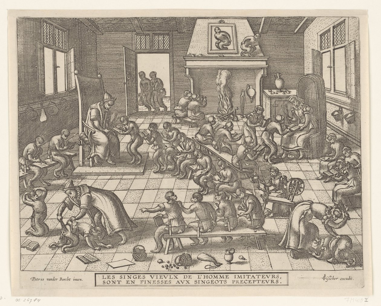 Apenschool Apenspel (serietitel) av Pieter van der Borcht (I)