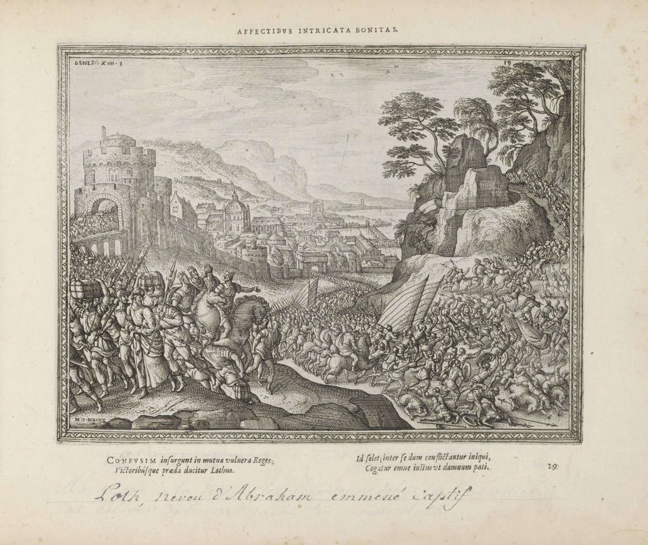 En hel del är vägvoeder från Sodom Tillgivenhet intrasslad godhet (titel på objekt) The Sacred Emblems and the Main History of Both Testaments (Oude Testament) (serietitel) Bilder och figurer av böcker (serietitel) av Pieter van der Borcht (I)